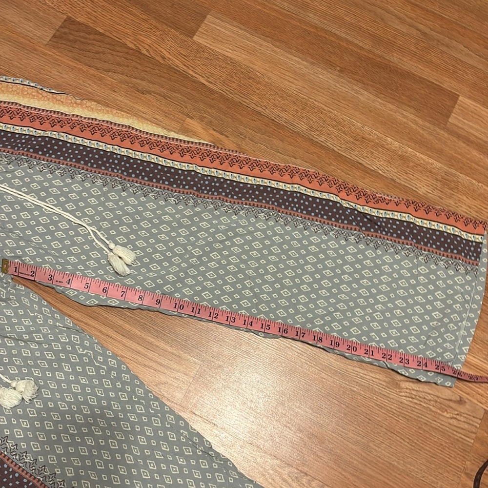 Gypsies and Moondust Bohemian Patterned lounge Pants with Drawstring - Picture 7 of 9